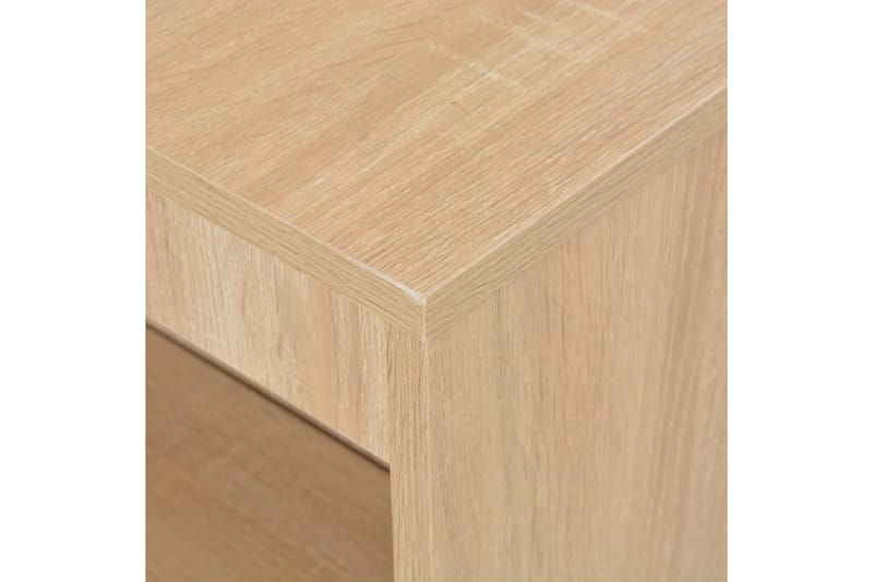 Barbord Med Hylde 110 X 50 X 103 Cm Egetræsfarve - Brun - Møbler - Borde - Barbord & ståbord