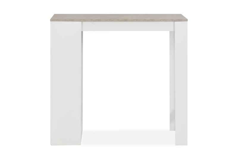 Barbord Med Hylde 110 X 50 X 103 Cm Hvid - Hvid - Møbler - Borde - Barbord & ståbord