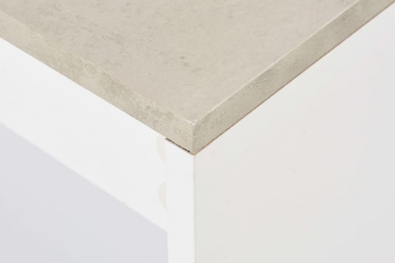 Barbord Med Hylde 110 X 50 X 103 Cm Hvid - Hvid - Møbler - Borde - Barbord & ståbord