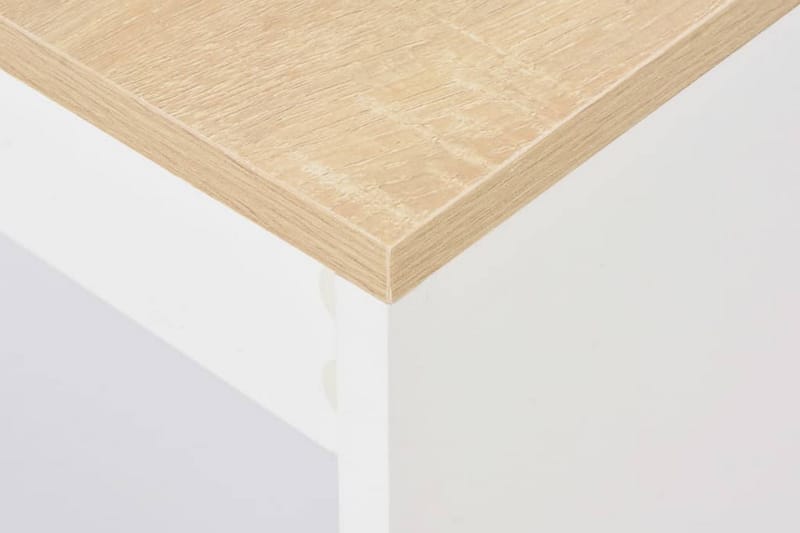 Barbord Med Hylde 110 X 50 X 103 Cm Hvid - Hvid - Møbler - Borde - Barbord & ståbord