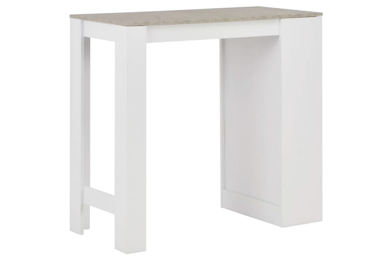 Barbord Med Hylde 110 X 50 X 103 Cm Hvid - Hvid - Møbler - Borde - Barbord & ståbord