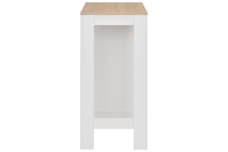 Barbord Med Hylde 110 X 50 X 103 Cm Hvid - Hvid - Møbler - Borde - Barbord & ståbord