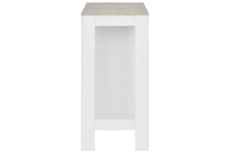 Barbord Med Hylde 110 X 50 X 103 Cm Hvid - Hvid - Møbler - Borde - Barbord & ståbord