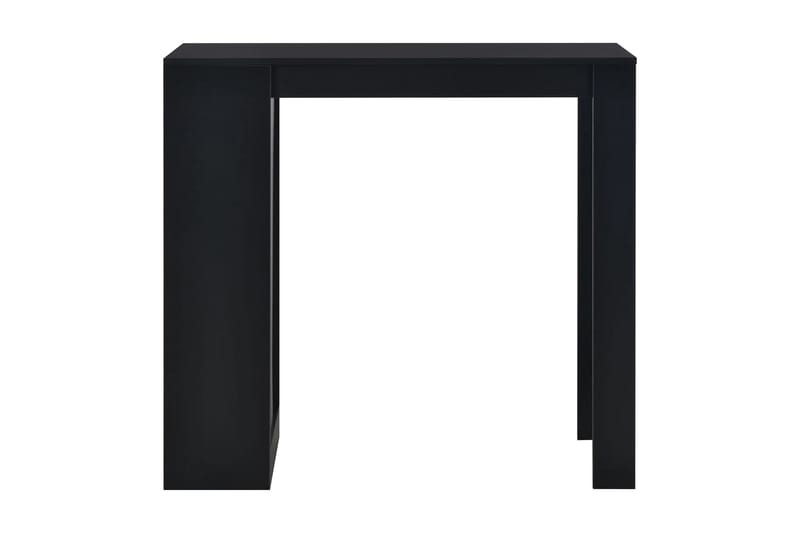 Barbord Med Hylde Sort 110 X 50 X 103 Cm - Sort - Møbler - Borde - Barbord & ståbord