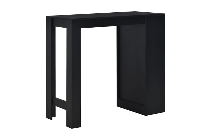 Barbord Med Hylde Sort 110 X 50 X 103 Cm - Sort - Møbler - Borde - Barbord & ståbord