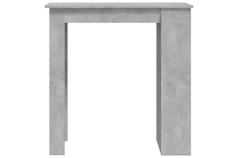 barbord med opbevaringsstativ 102x50x103,5 cm betongrå - Grå - Møbler - Borde - Barbord & ståbord