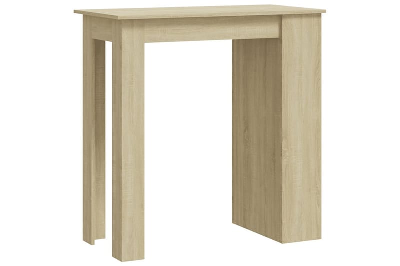 barbord med opbevaringsstativ 102x50x103,5 cm spånplade sono - Beige - Barbord & ståbord - Barbord med opbevaring