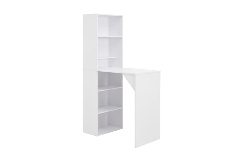 Barbord Med Skab 115 X 59 X 200 Cm Hvid - Hvid - Møbler - Borde - Barbord & ståbord