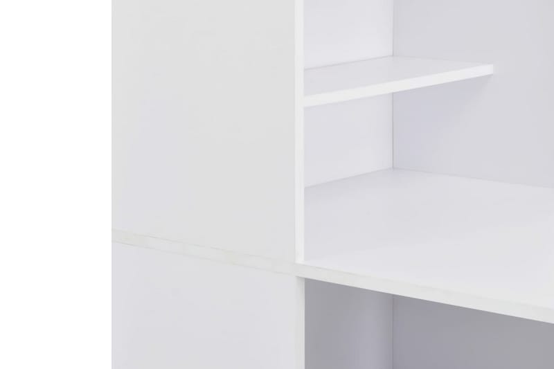 Barbord Med Skab 115 X 59 X 200 Cm Hvid - Hvid - Møbler - Borde - Barbord & ståbord