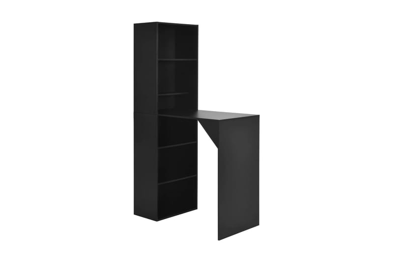 Barbord Med Skab 115 X 59 X 200 Cm Sort - Sort - Møbler - Borde - Barbord & ståbord