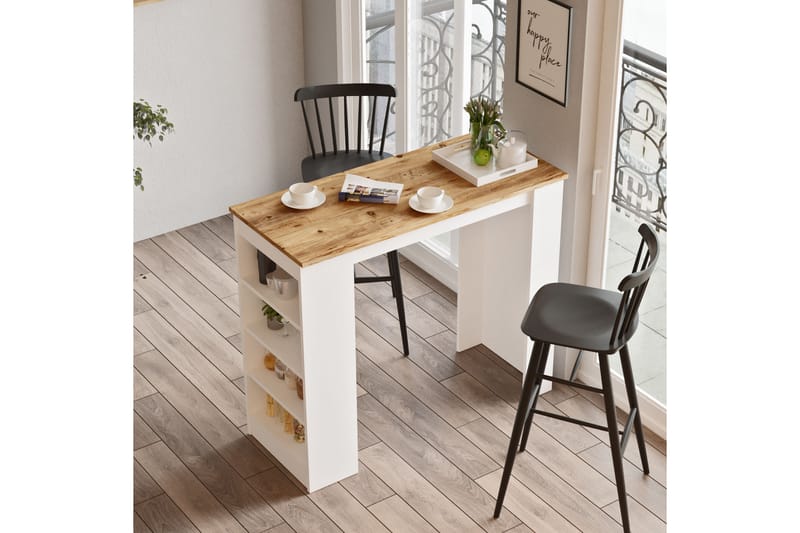 Zambasa Barbord 120 cm - Natur / hvid - Møbler - Borde - Barbord & ståbord