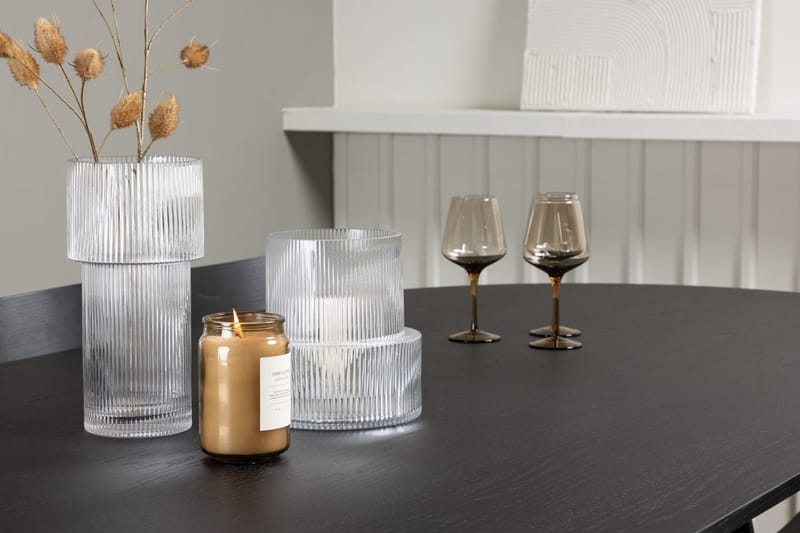 Bariso Spisebord 230x115x75 cm Ovalt med 6 Montros Spisebordsstole