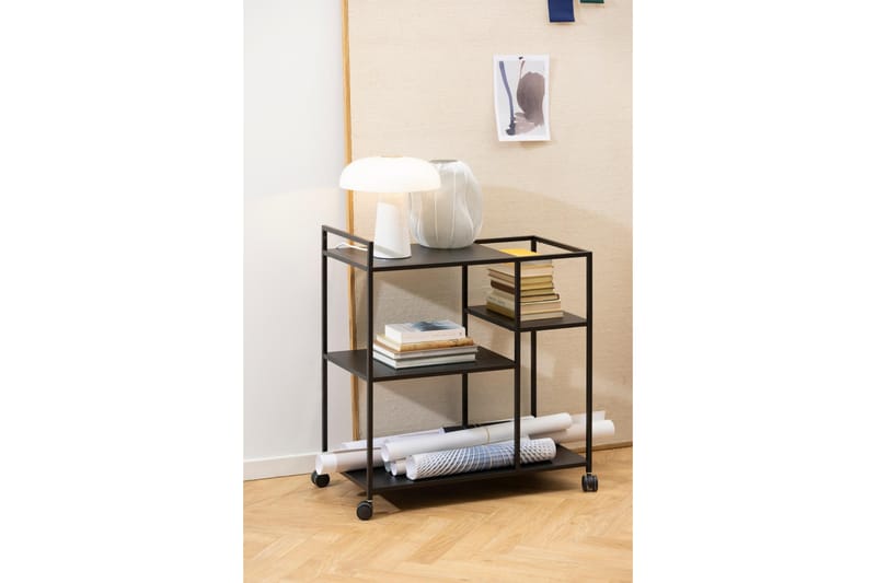 Crabtree Serveringsvogn 78x40 cm - Sort - Møbler - Borde - Barvogn & serveringsvogn - Drinkvogn
