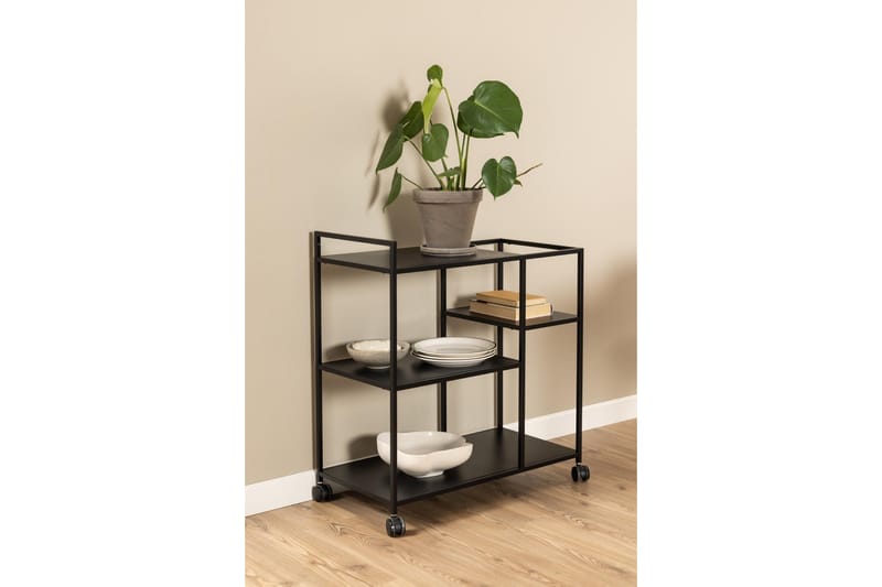Crabtree Serveringsvogn 78x40 cm - Sort - Møbler - Borde - Barvogn & serveringsvogn - Drinkvogn