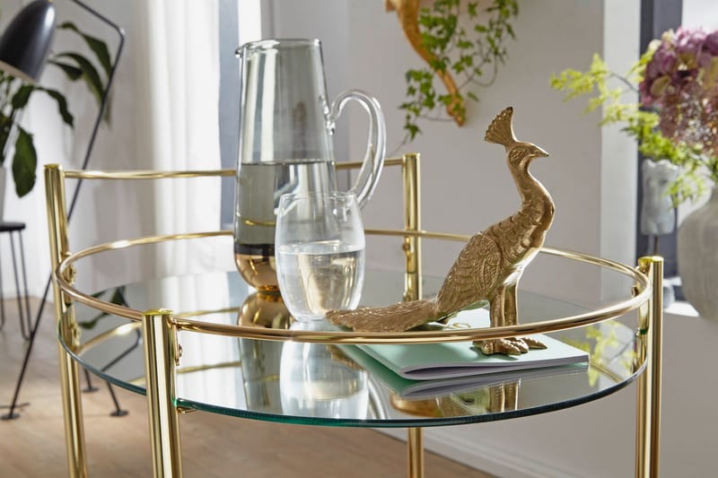 Drinkvagn & Rullbord Wohnling Guld - Møbler - Borde - Barvogn & serveringsvogn - Drinkvogn