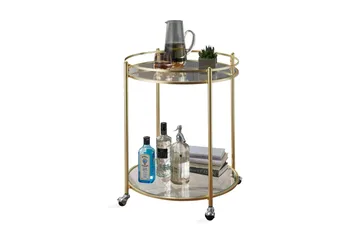 Drinkvagn & Rullbord Wohnling Guld - Møbler - Borde - Barvogn & serveringsvogn - Drinkvogn