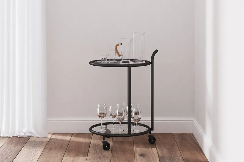 Eahbus Drinksvogn - Sort - Møbler - Borde - Barvogn & serveringsvogn - Drinkvogn