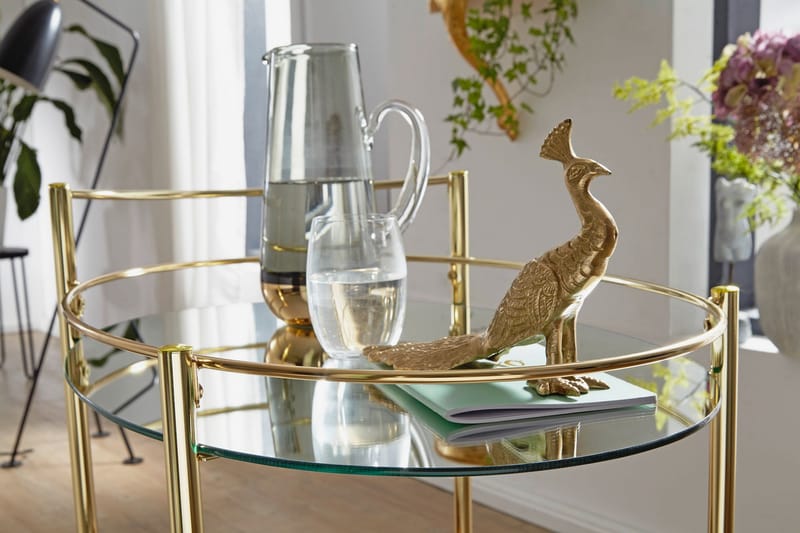Kenebrew Serveringsvogn 67x46 cm - Guld - Møbler - Borde - Barvogn & serveringsvogn - Drinkvogn