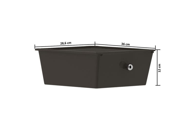 Rullebord Med 4 Skuffer Plastik Sort - Møbler - Borde - Barvogn & serveringsvogn - Drinkvogn