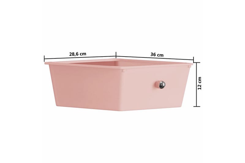 Rullebord Med 4 Skuffer Plastik Pink - Møbler - Borde - Barvogn & serveringsvogn - Drinkvogn