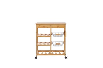 Serveringsbord lyst træ MORINO - Træ/natur - Møbler - Borde - Barvogn & serveringsvogn - Drinkvogn