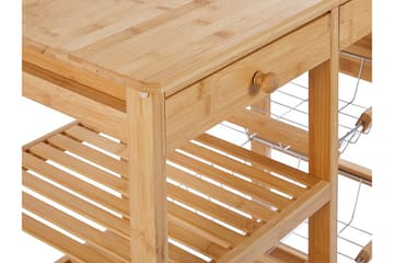 Serveringsbord lyst træ MORINO - Træ/natur - Møbler - Borde - Barvogn & serveringsvogn - Drinkvogn