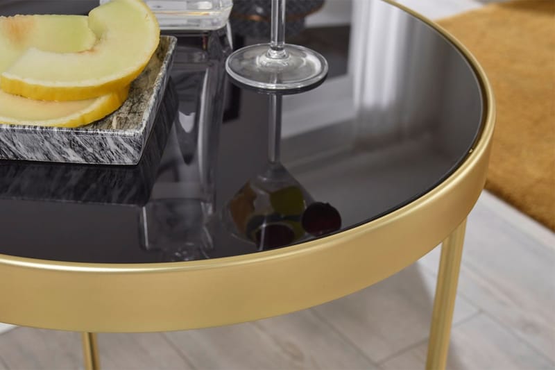 Thruston Serveringsvogn 45x45 cm - Guld - Møbler - Borde - Barvogn & serveringsvogn - Drinkvogn