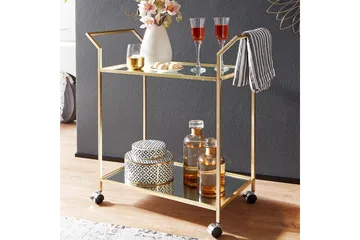 Tultered Serveringsvogn - Guld - Møbler - Borde - Barvogn & serveringsvogn - Drinkvogn