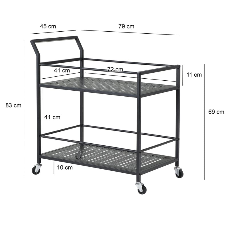 Fenino serveringsvogn 79 cm - Matsort - Møbler - Borde - Barvogn & serveringsvogn - Drinkvogn