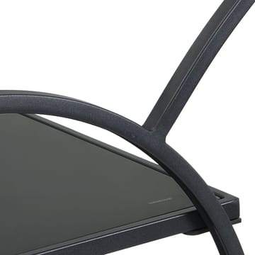 Galira serveringsvogn 46 cm - Mat sort med sort spejlglas - Møbler - Borde - Barvogn & serveringsvogn - Drinkvogn
