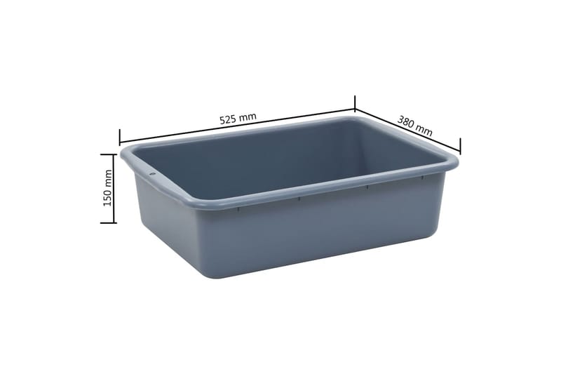 Køkkenvogn Med Plastikbeholdere 87 X 43,5 X 92 Cm - Sølv - Møbler - Borde - Barvogn & serveringsvogn - Køkkenvogn