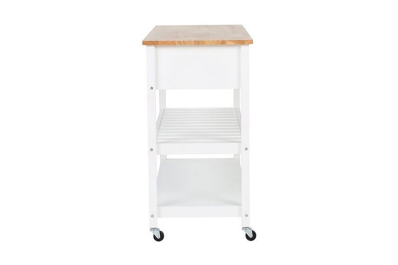 Navarino serveringsvogn 48 | 120 cm - Hvid - Møbler - Borde - Barvogn & serveringsvogn - Køkkenvogn