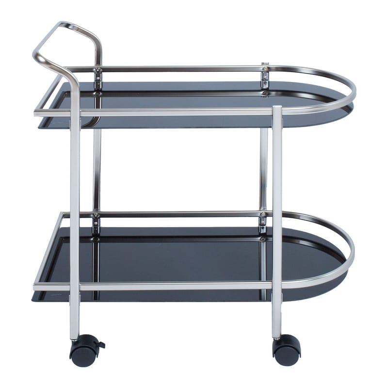 Serveringsvogn HOME4YOU Gertu Sort/Nikkel - sort/nikkel - Møbler - Borde - Barvogn & serveringsvogn - Drinkvogn