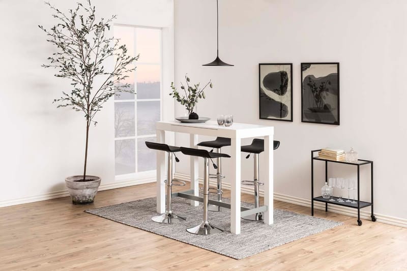 Serveringsvogn HOME4YOU Seaford 60x30x75 cm sort - Sort - Møbler - Borde - Barvogn & serveringsvogn - Drinkvogn