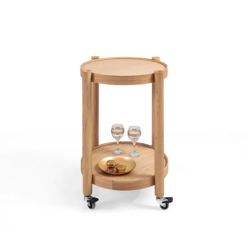 Servicebord Wallxpert Clover (50 x 70 x 50 cm) Eg - Eg - Møbler - Borde - Barvogn & serveringsvogn - Drinkvogn
