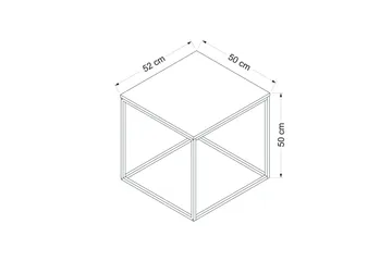 Basak Soffbord 52 cm - Antracit - Møbler - Borde - Aflastningsbord - Lampebord