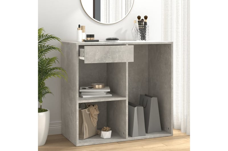 beBasic badeværelsesskab 80x40x75 cm konstrueret træ betongrå - GrÃ¥ - Møbler - Borde - Sminkebord & konsolbord