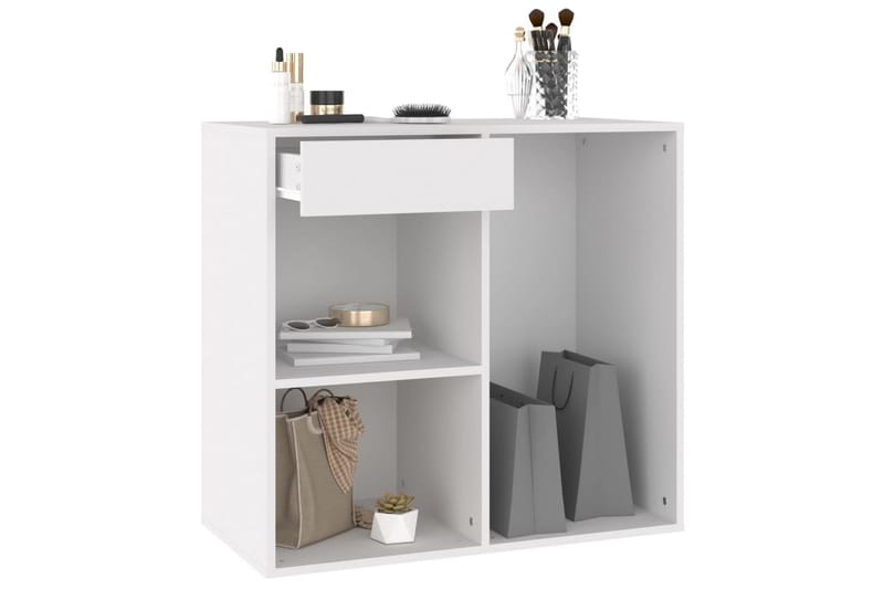 beBasic badeværelsesskab 80x40x75 cm konstrueret træ hvid - Hvid - Møbler - Borde - Sminkebord & konsolbord