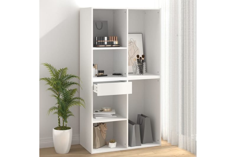 beBasic badeværelsesskab 80x40x75 cm konstrueret træ hvid - Hvid - Møbler - Borde - Sminkebord & konsolbord