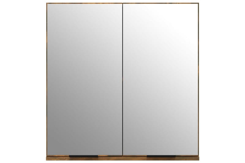 beBasic badeværelsesskab med spejl 64x20x67 cm røget egetræsfarve - Brun - Møbler - Borde - Sminkebord & konsolbord