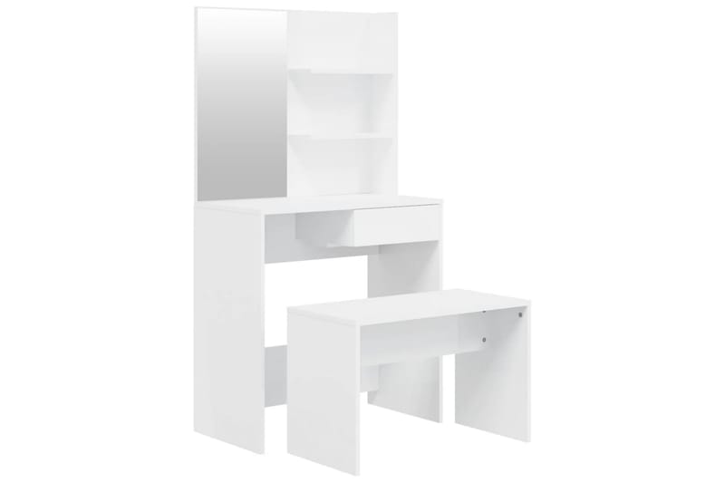 beBasic konsolbordsæt 74,5x40x141 cm hvid højglans - Hvid - Møbler - Borde - Sminkebord & konsolbord