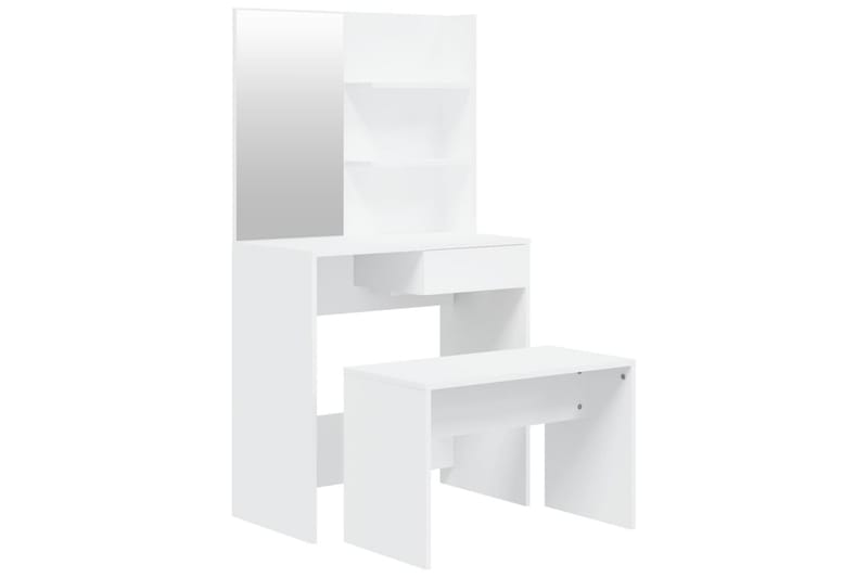 beBasic konsolbordsæt 74,5x40x141 cm hvid - Hvid - Sminkebord & konsolbord