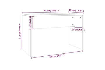 beBasic konsolbordsæt 74,5x40x141 cm sonoma-eg - Brun - Møbler - Borde - Sminkebord & konsolbord