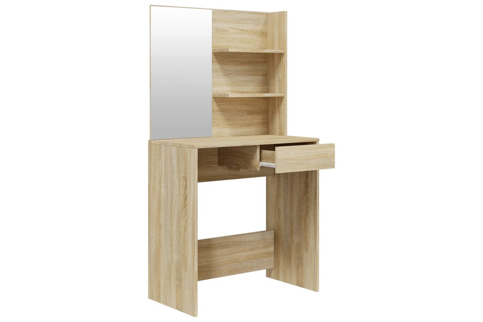 beBasic konsolbordsæt 74,5x40x141 cm sonoma-eg - Brun - Møbler - Borde - Sminkebord & konsolbord