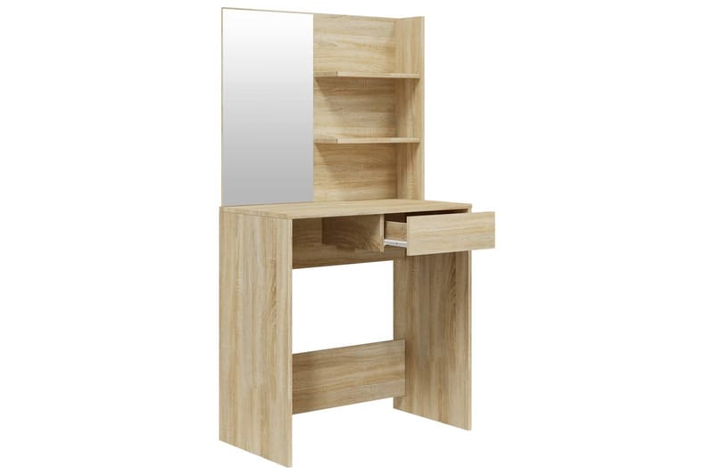 beBasic konsolbordsæt 74,5x40x141 cm sonoma-eg - Brun - Møbler - Borde - Sminkebord & konsolbord