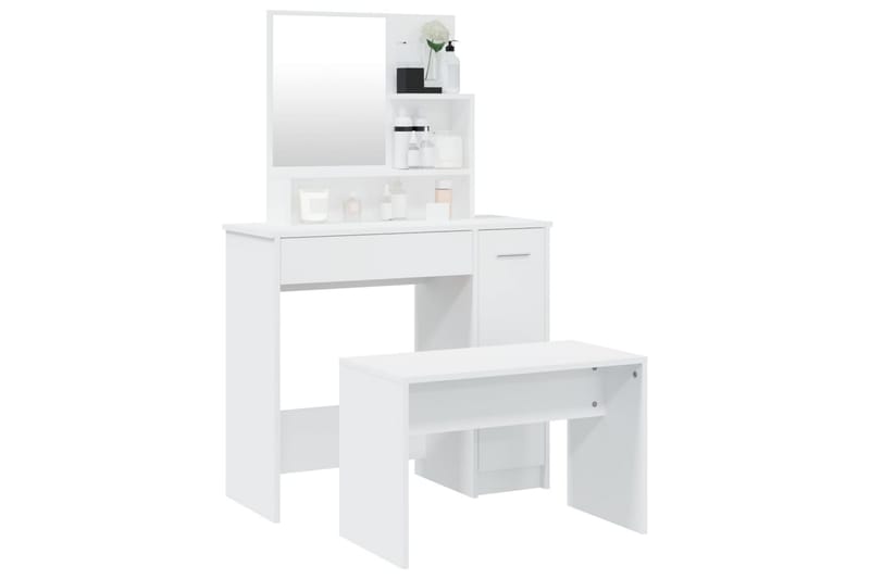 beBasic konsolbordsæt 86,5x35x136 cm hvid - Hvid - Møbler - Borde - Sminkebord & konsolbord