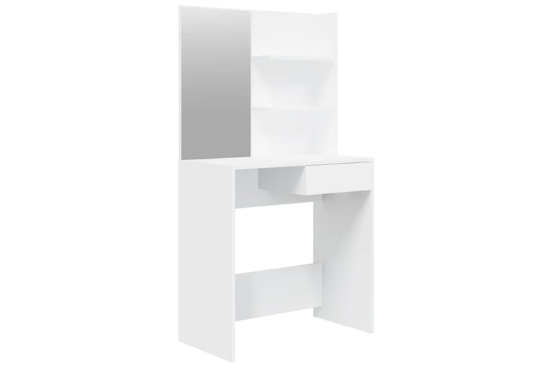beBasic makeupbord med spejl 74,5x40x141 cm hvid - Hvid - Møbler - Borde - Sminkebord & konsolbord