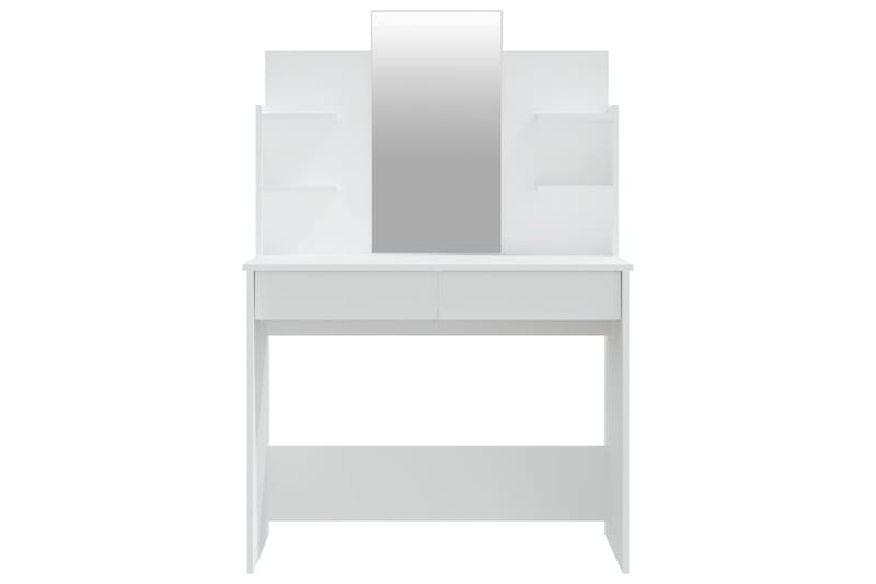 beBasic makeupbord med spejl 96x40x142 cm hvid - Hvid - Sminkebord & konsolbord