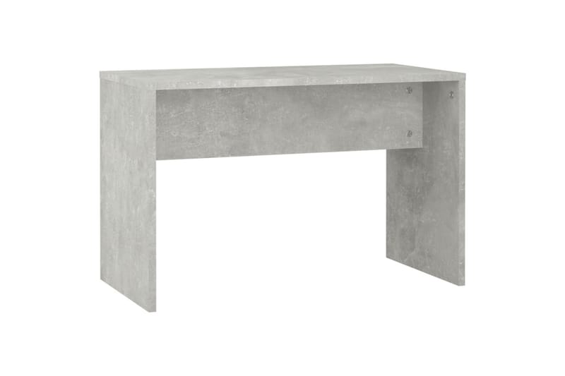 beBasic makeupbordssæt med LED-lys konstrueret træ betongrå - GrÃ¥ - Møbler - Borde - Sminkebord & konsolbord
