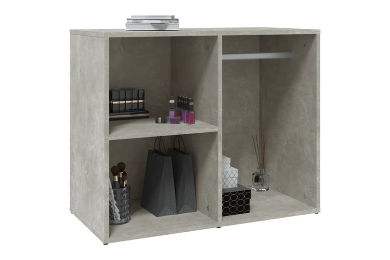 beBasic skab 80x40x65 cm konstrueret træ betongrå - GrÃ¥ - Møbler - Borde - Sminkebord & konsolbord